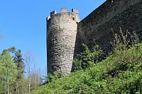 Bašta na západní straně hradu