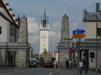 Straubing, náměstí a městská věž