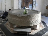 Riva S.Vitale, křtitelnice v baptisteriu