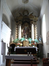 Dlouhá Ves, hlavní oltář kostela