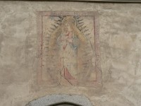 Blatná, freska nad vchodem do kostela