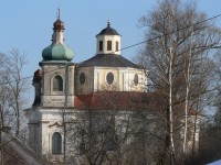 Nicov, pohled na kostel od západu