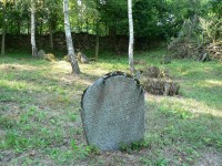 Podmokly, náhrobek na žid. hřbitově