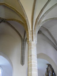 Spišská Sobota, gotická klenba kostela