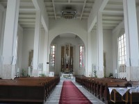 Poprad, vnitřek kostela Sedmibolestné P. marie
