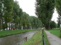 Poprad, řeka u Aqua City