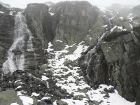 Celkový pohled na vodopád Skok