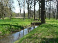 Zámecký park Milotice, upravený potok