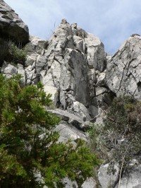 Monte Calamorro, skalní útvar