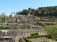 Alhambra, pohled na Generalife