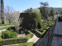 Alhambra, zahrada pod klášterem