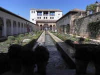 Alhambra, vodní plocha v Generalife