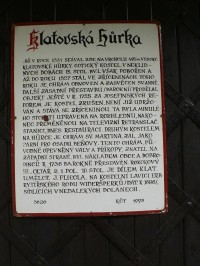 Klatovská Hůrka info-tabule