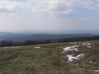 Velká Javořina, pohled na Moravu