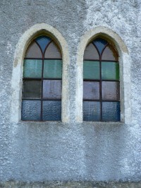 Chlístov, okna sakristie