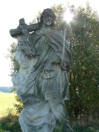 Nicov, horní část sochy Krista