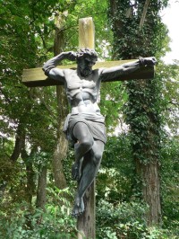 Poxau, kříž po pravici Krista