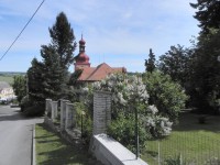 Zbiroh, kostel od Zámeckého vrchu