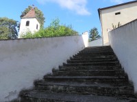 Záboří, schodiště ke kostelu