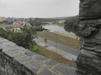 Kadaň, pohled z hradeb na řeku Ohři