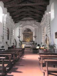 Taormina, vnitřek kostela s. Kateřiny