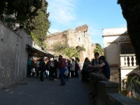 Taormina, před řeckým divadlem