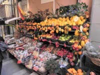 Taormina, krámek se zeleninou