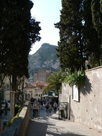 Taormina, pohled od divada na pevnost