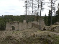 Pořešín, jižní část hradu