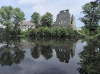 Starý Rybník, hrad ze břehu Čistého rybníku