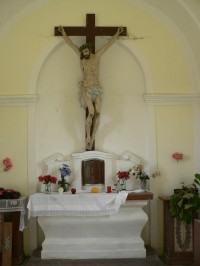 Poleň, vnitřek kaple sv. Salvatora