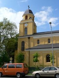 Věž kostela sv. Petra a Pavla