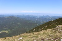 Gross Ötscher, pohled do údolí na západě