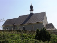 Václavice - kostel sv. Václava se zvonicí