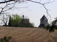 Václavice - kostel sv. Václava se zvonicí
