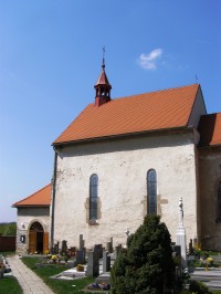 Černčice - kostel sv. Jakuba se zvonicí