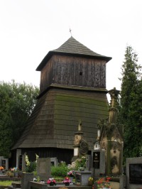 Kozojedy - dřevěný kostel sv. Václava, zvonice