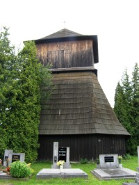 Kozojedy - dřevěný kostel sv. Václava, zvonice