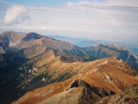 Swinica - výhledy z vrcholu, Červené vrchy a Giewont