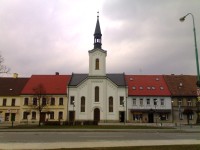 Masarykovo náměstí, evangelický kostel