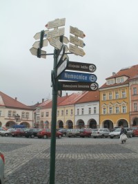turistické rozcestí Jičín - Valdštejnovo náměstí