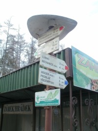 turistické rozcestí Hrádek u Nechanic