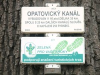 turistické rozcestí Lázně Bohdaneč - Opatovický kanál