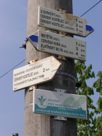 turistické rozcestí Stolín 