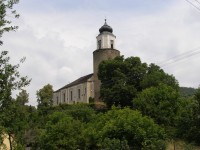 Žulová - kostel sv. Josefa s hradní věží