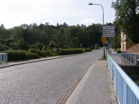 cykloturistické rozcestí - Josefov, u mostu
