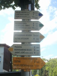 turistické rozcestí Horní Maršov - bus
