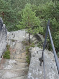 Vyhlídka na vrcholu havraních skal