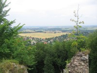 výhled z hradu