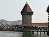 Luzern - Kapličkový most a vodní věž